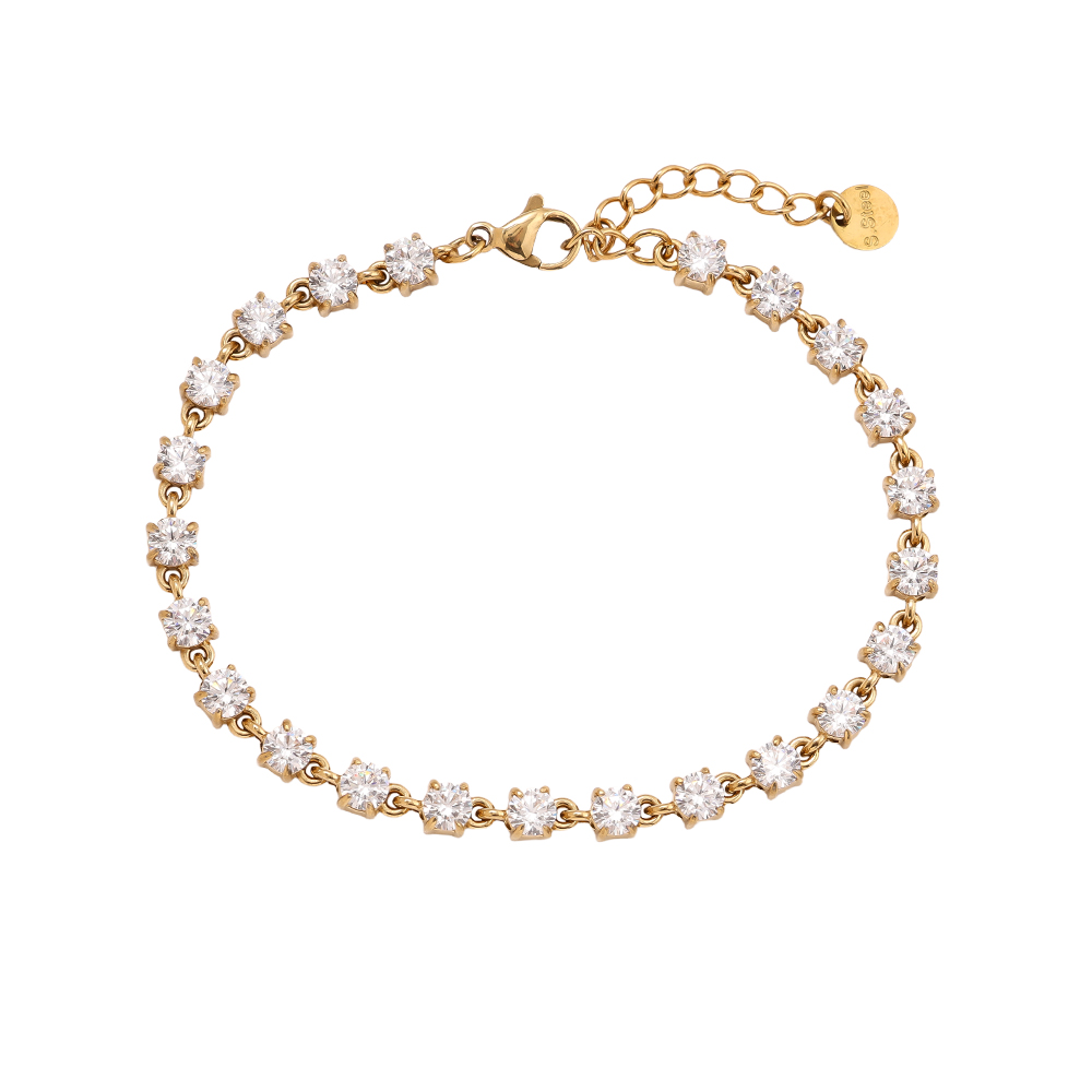 16cm Nice Diamond Chain Edelstahl Armkette    