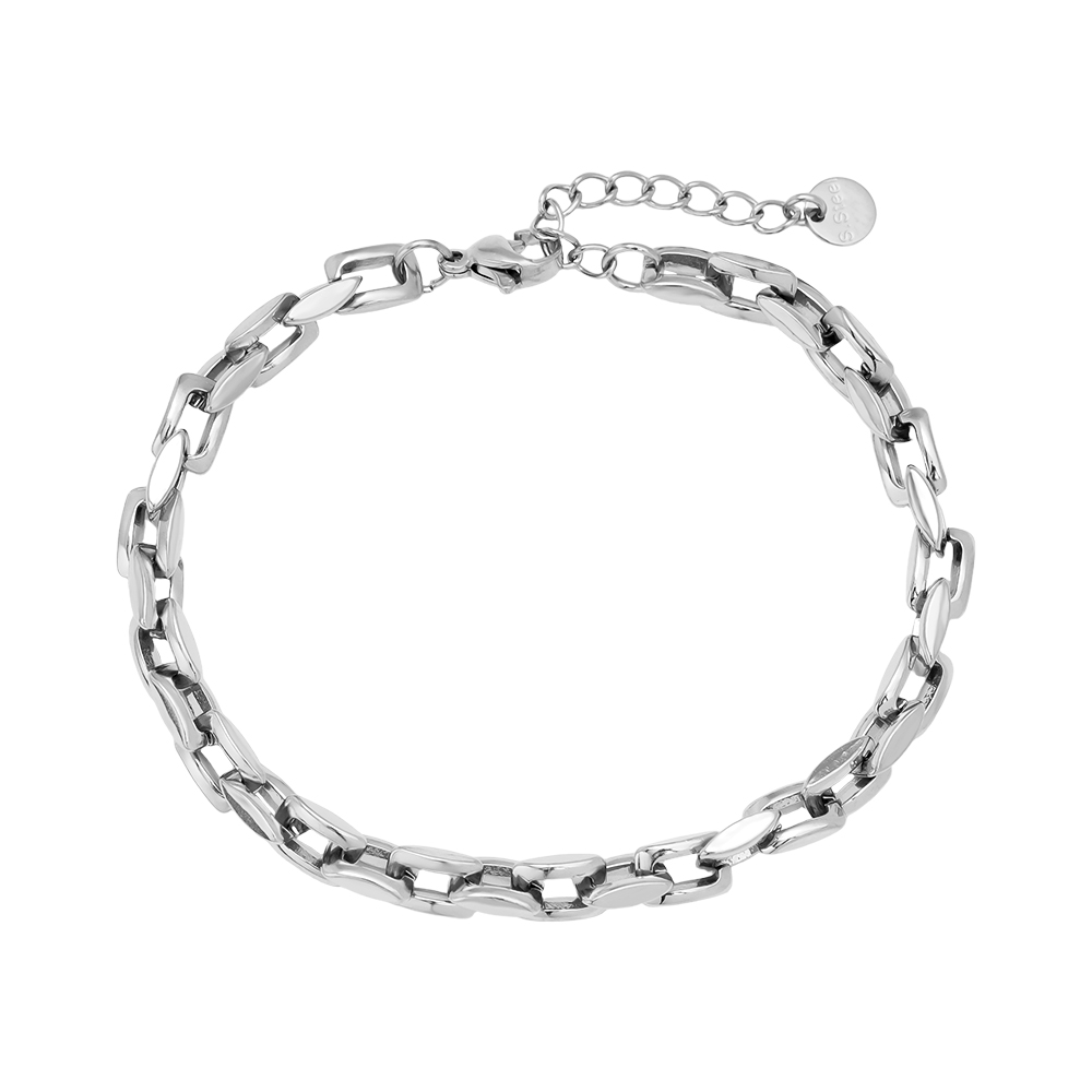 Edelstahl Armkette 16cm Linked Chain