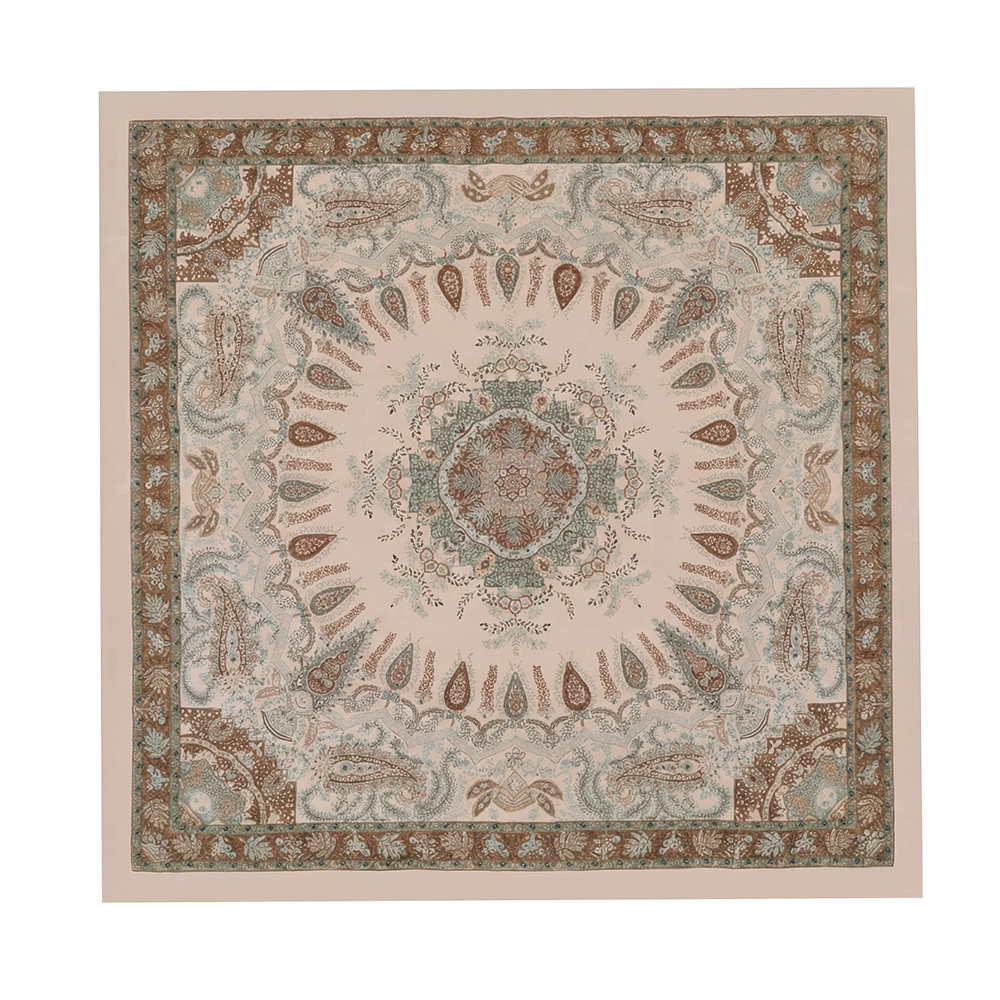 68*68cm Brauner Paisleymuster Schal