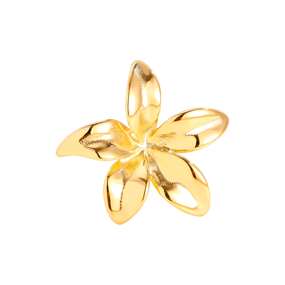 Big Size Flower Edelstahl Ring     