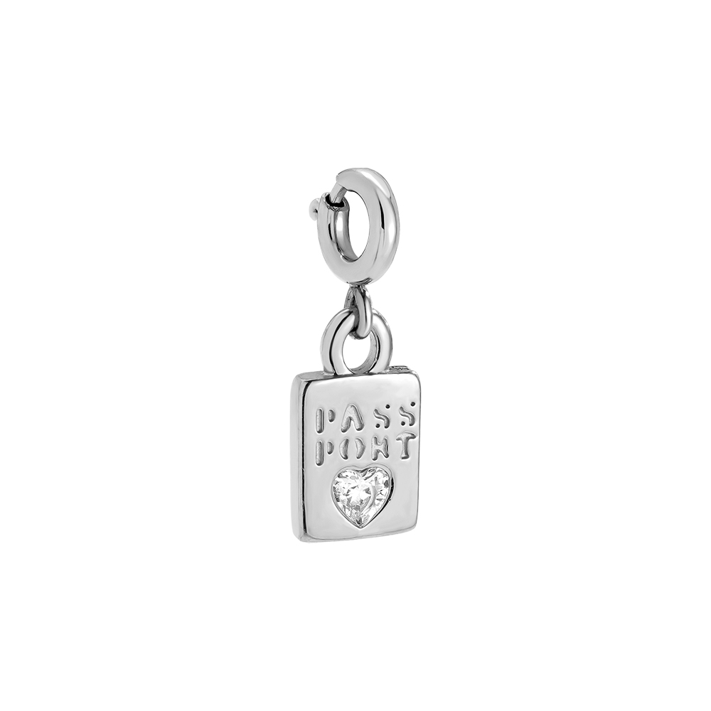 10mm Spring Clasp Nice Passport Edelstahl Pendant 10mm Spring Clasp Nice Passport Edelstahl Pendant