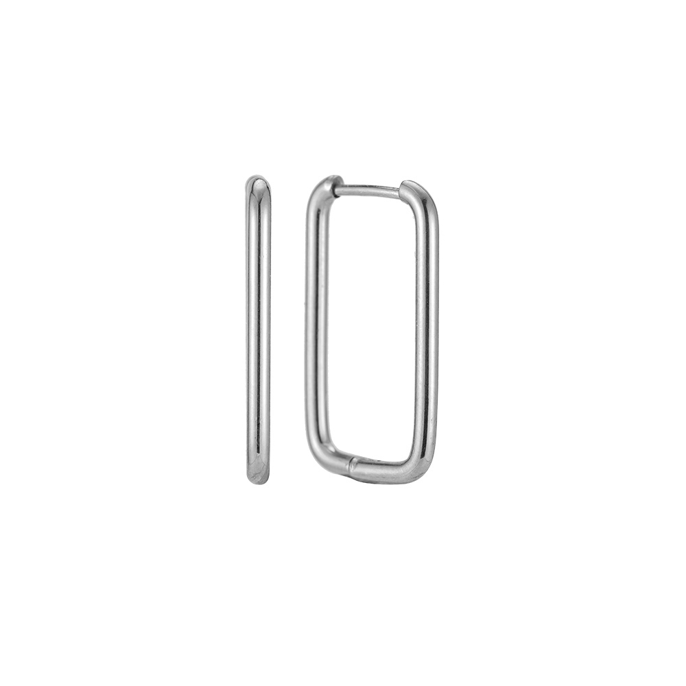 Edelstahl Ohrringe Simple Quadrat