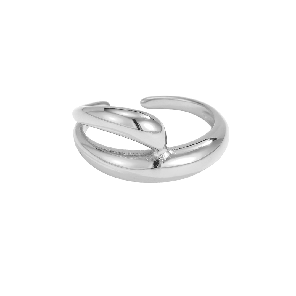 Edelstahl Ring Verstellbarer Minimalistisches Design