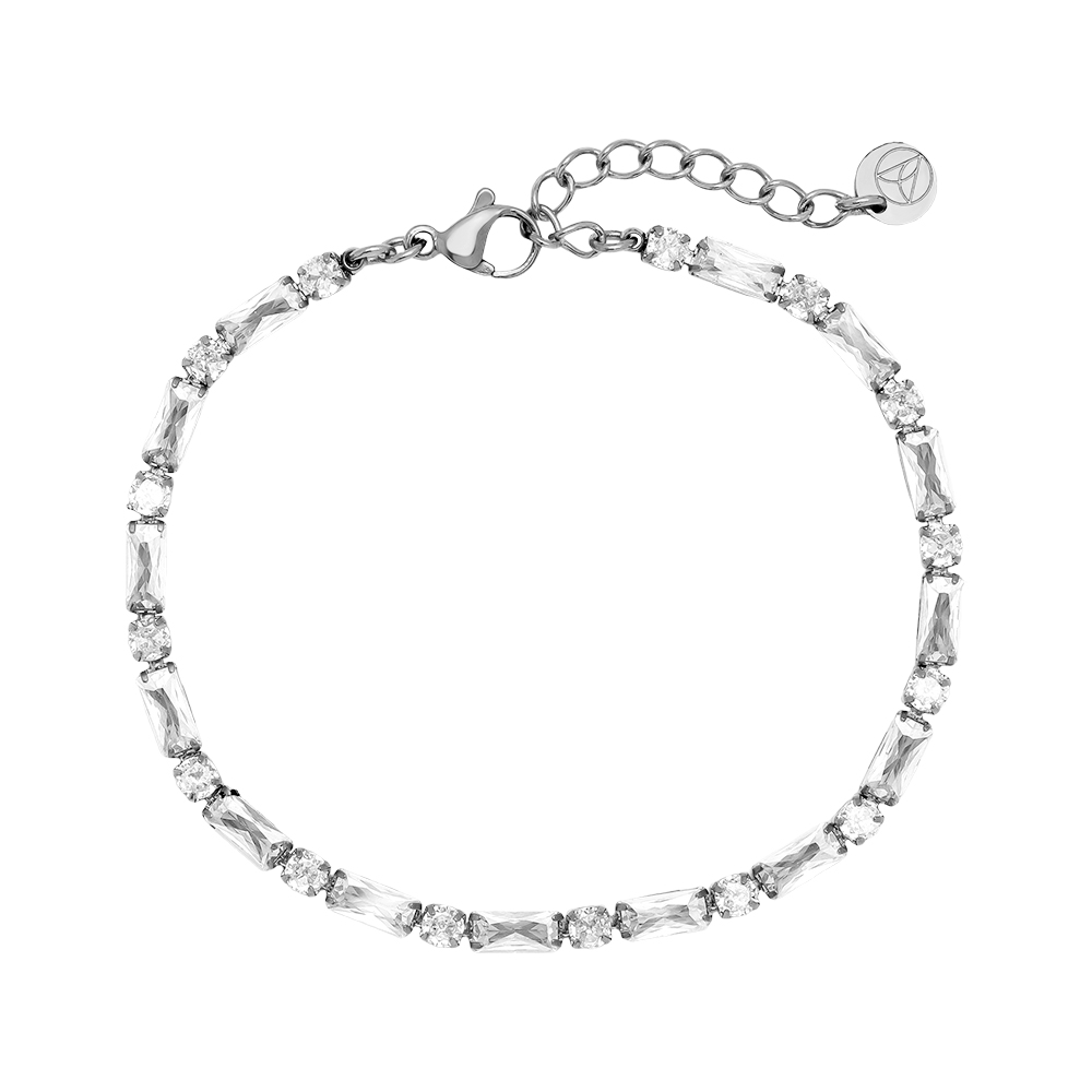 Edelstahl Armkette 16cm Diamond Cube And Dot Chain