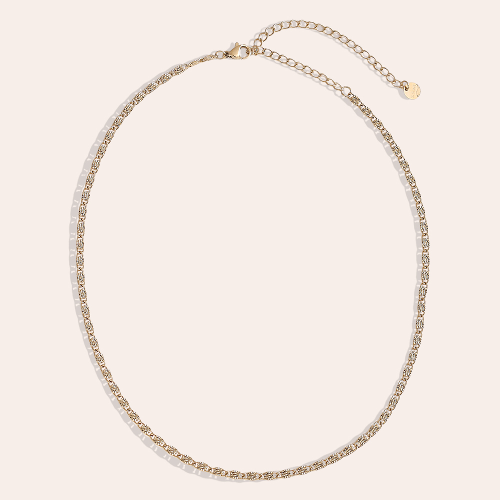 Edelstahl Halskette 38cm Nice Casual Chain
