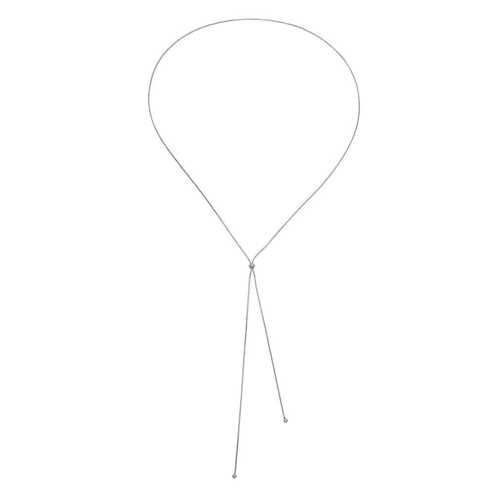 90cm Adjustable Chain Edelstahl Halskette    