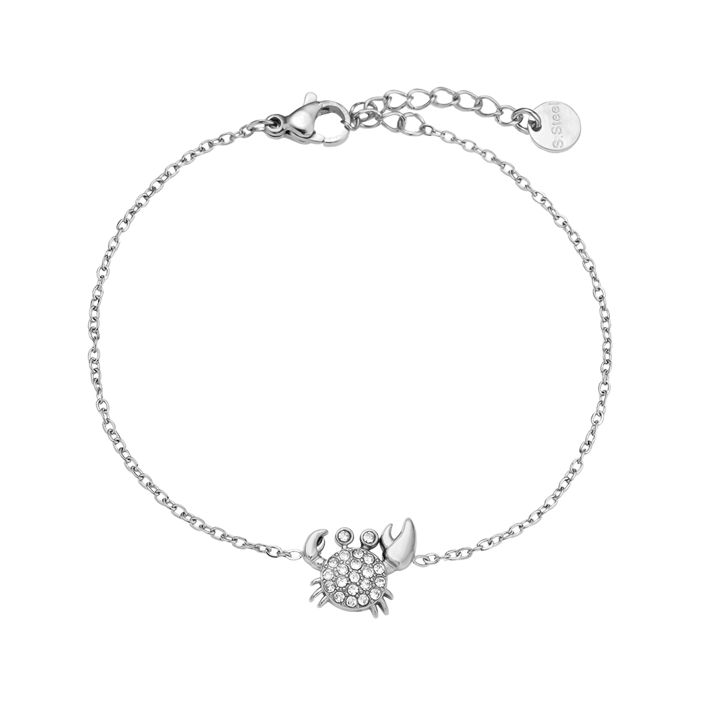 17cm Diamond Crab Edelstahl Armkette    