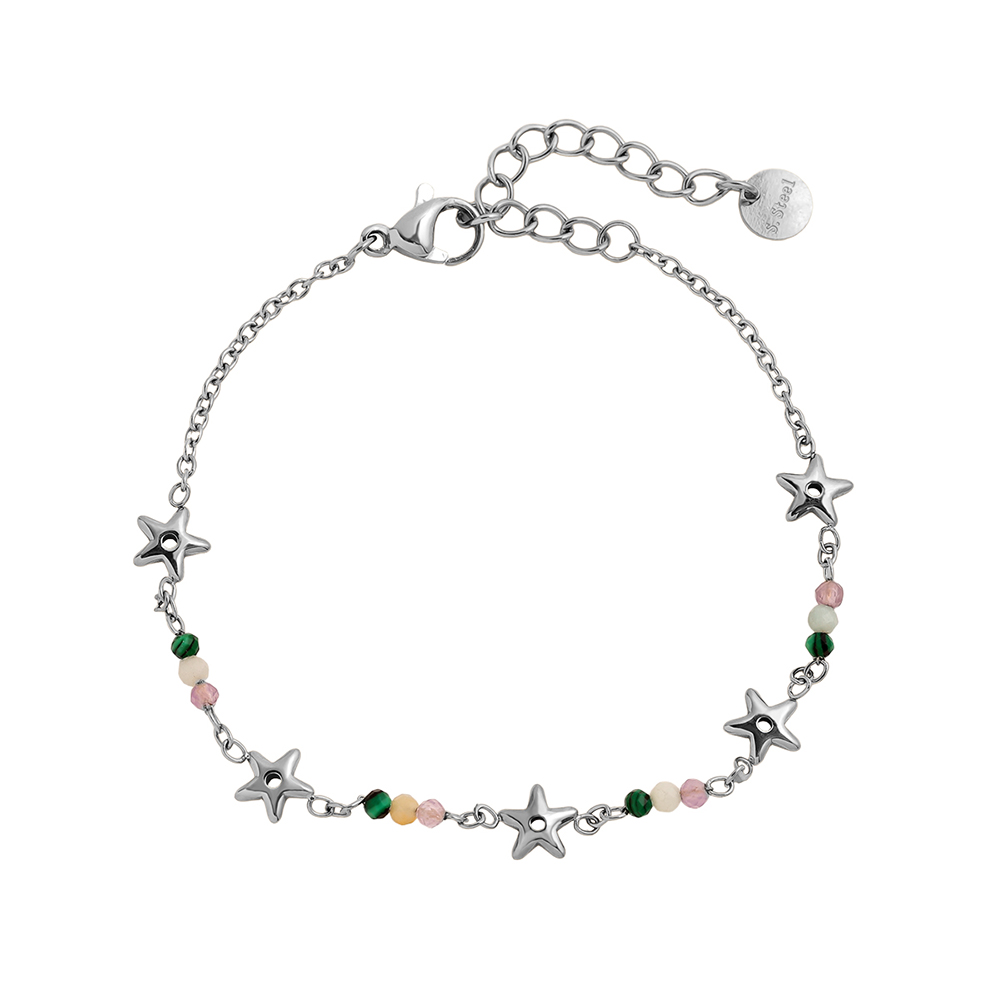 16cm Mini Stars Edelstahl Armband