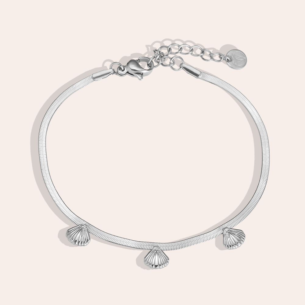 15cm Mini Shells Edelstahl Armband