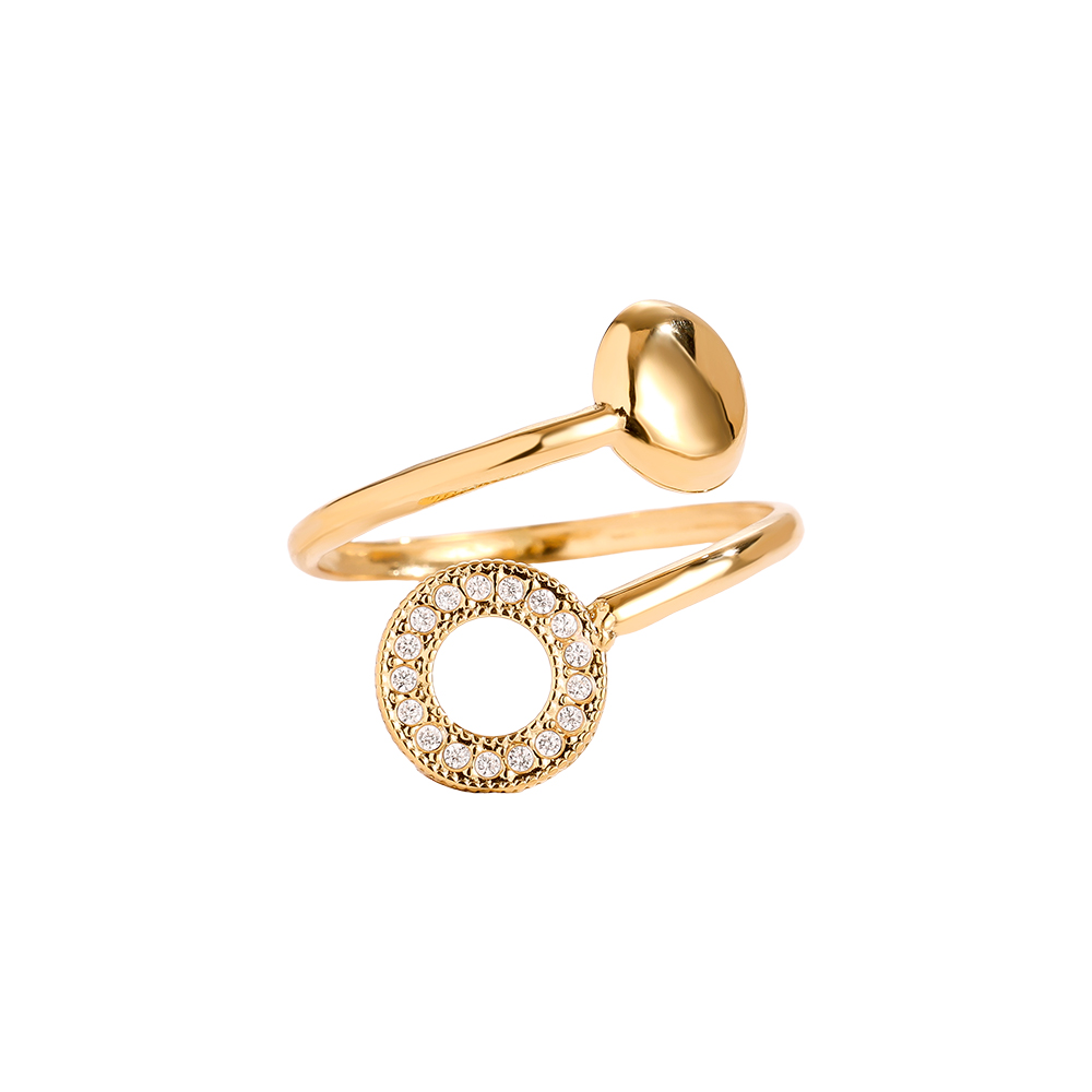 Edelstahl Ring Diamond Cycle And Plate