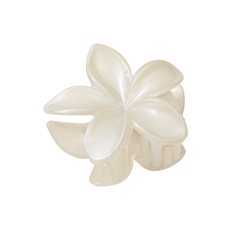 7cm*4cm White Flower Haarklammer  