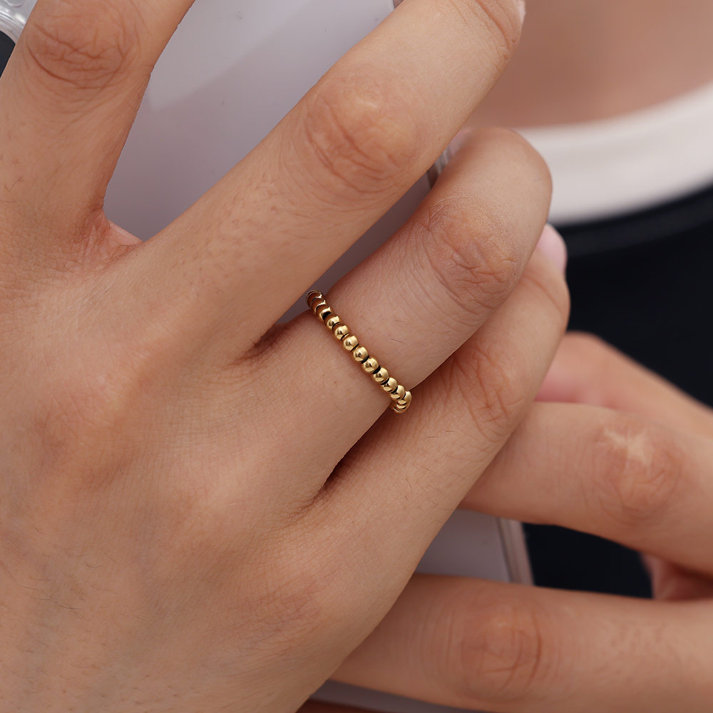 2mm Linsen Elastic Edelstahl Ring  