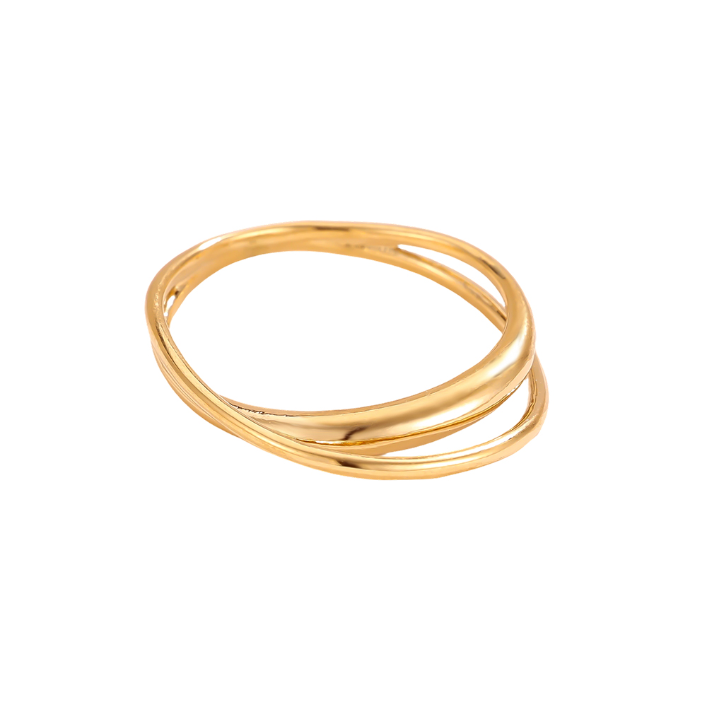 Premium Doppel Edelstahl Ring 