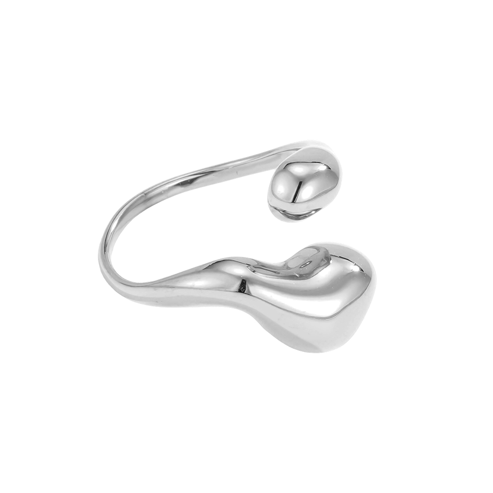 Edelstahl Ring Verstellbarer Knochenform