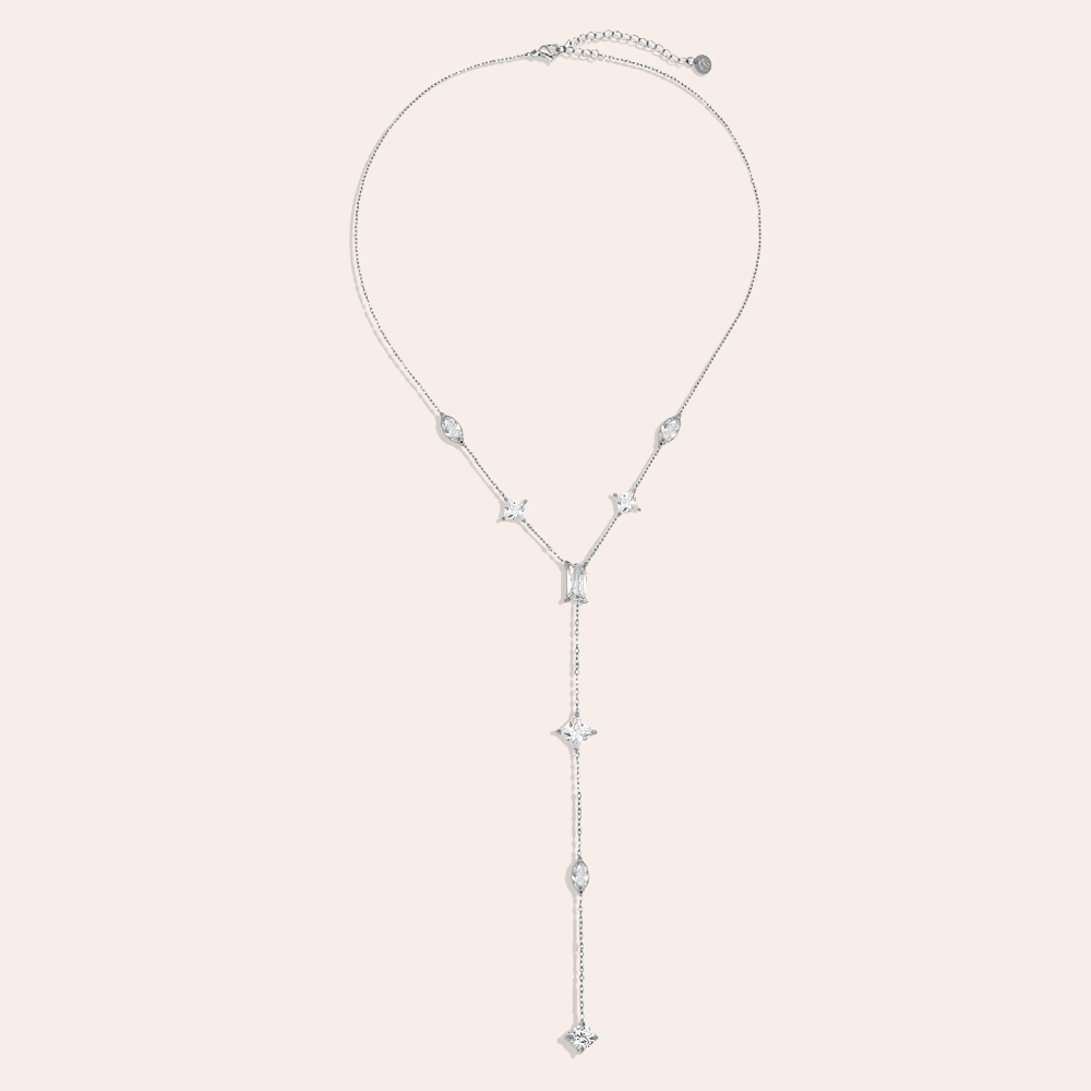 39cm Pro Cube Diamond Edelstahl Halskette       