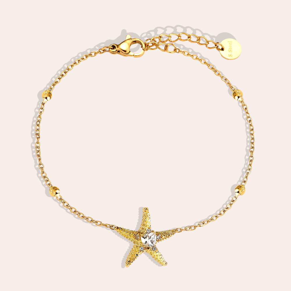 17cm Sea Star Edelstahl Armband