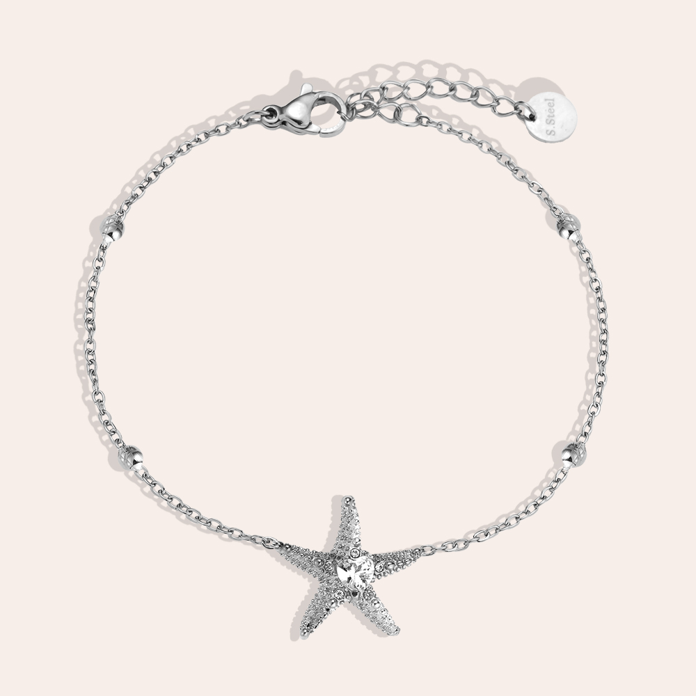 17cm Sea Star Edelstahl Armband