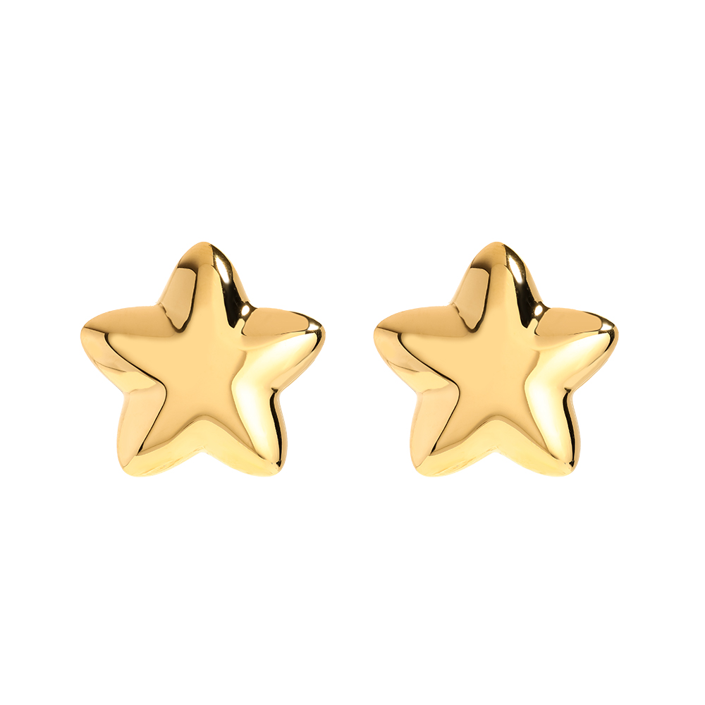 Edelstahl Ohrringe Super Star
