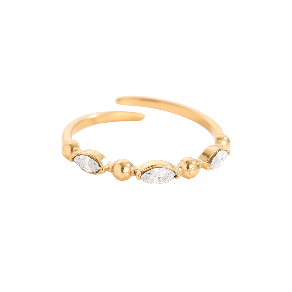 Some Diamonds Edelstahl Ring    