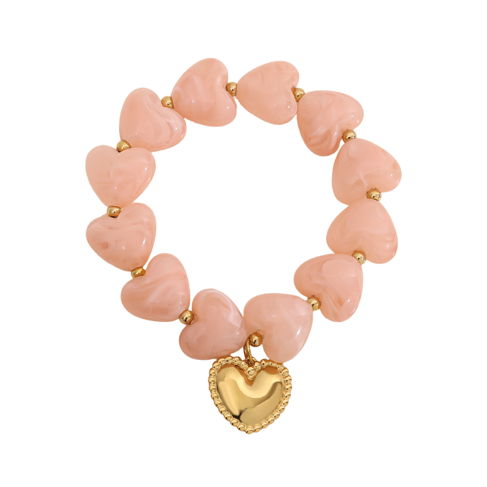 20cm Acrylic Heart Chian Edelstahl Armkette    