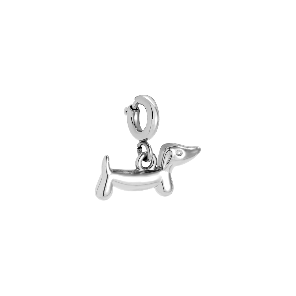 13.7mm Spring Clasp Little Dog Edelstahl Pendant 13.7mm Spring Clasp Little Dog Edelstahl Pendant