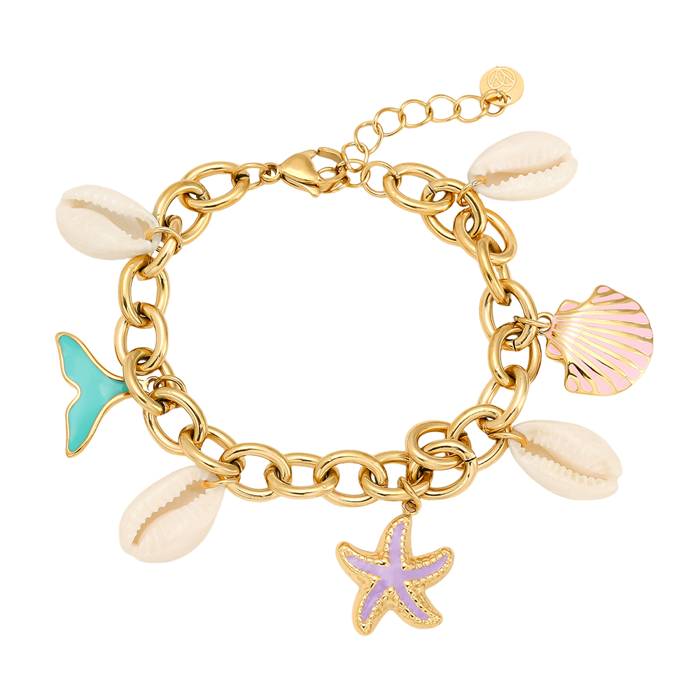 16cm Colorful Ocean Edelstahl Armband