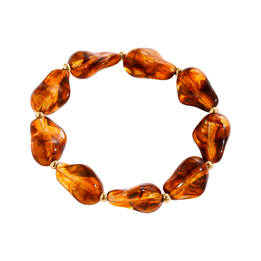 Irregular Chunky Beaded Edelstahl Armbander Irregular Chunky Beaded Edelstahl Armbander