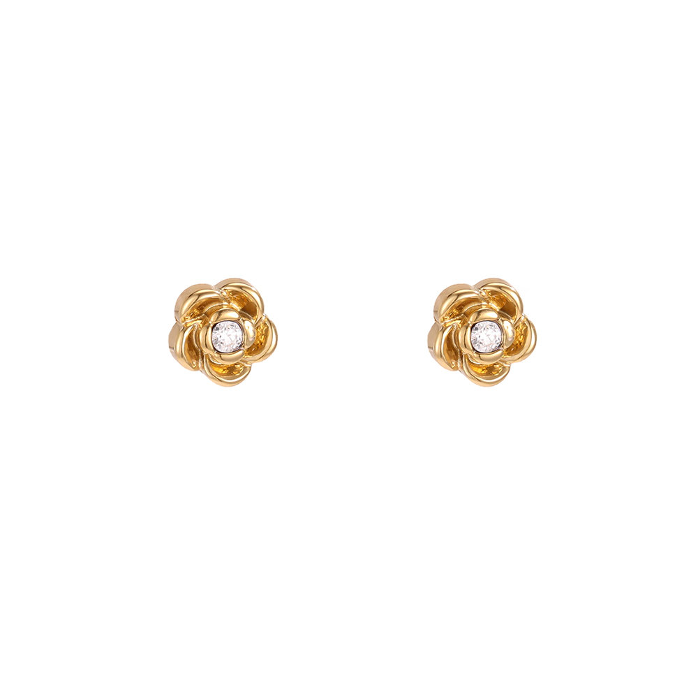 Edelstahl Ohrringe 5mm mini Blume