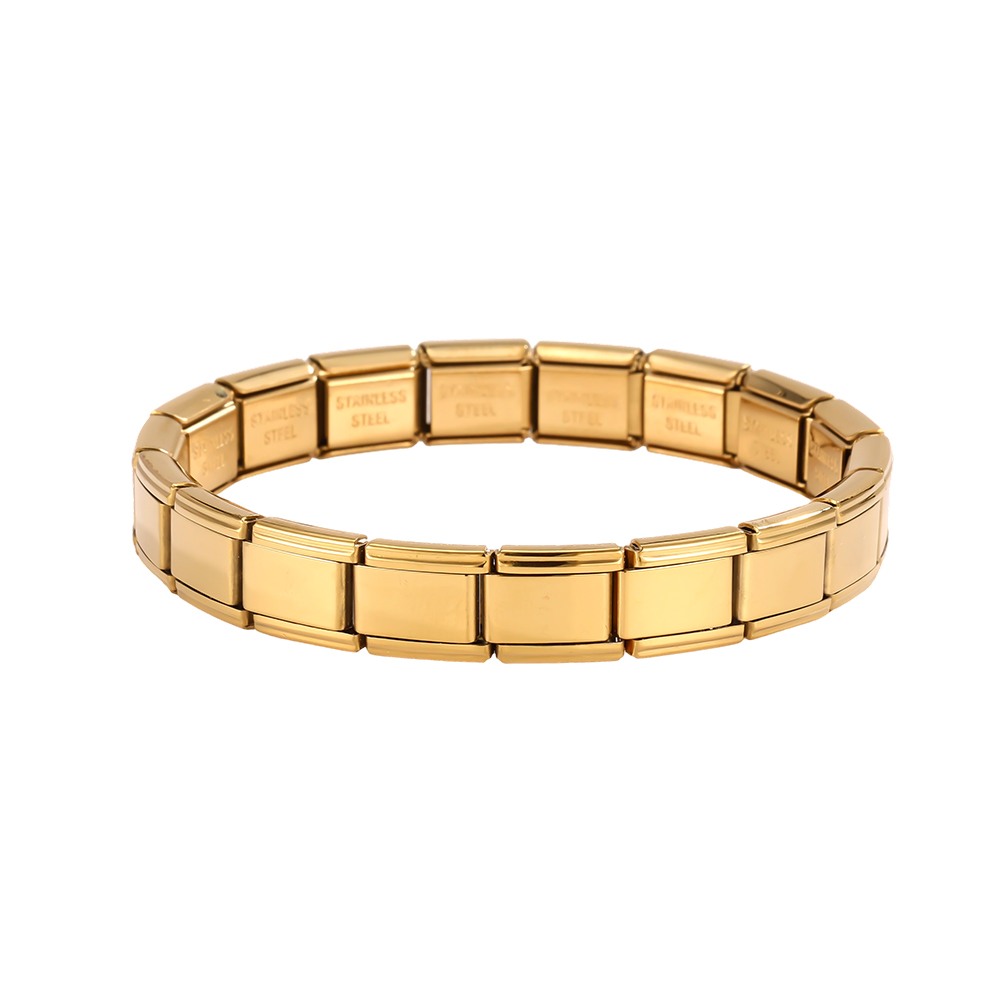 verstellbarer Modular Charms Edelstahl Armband    