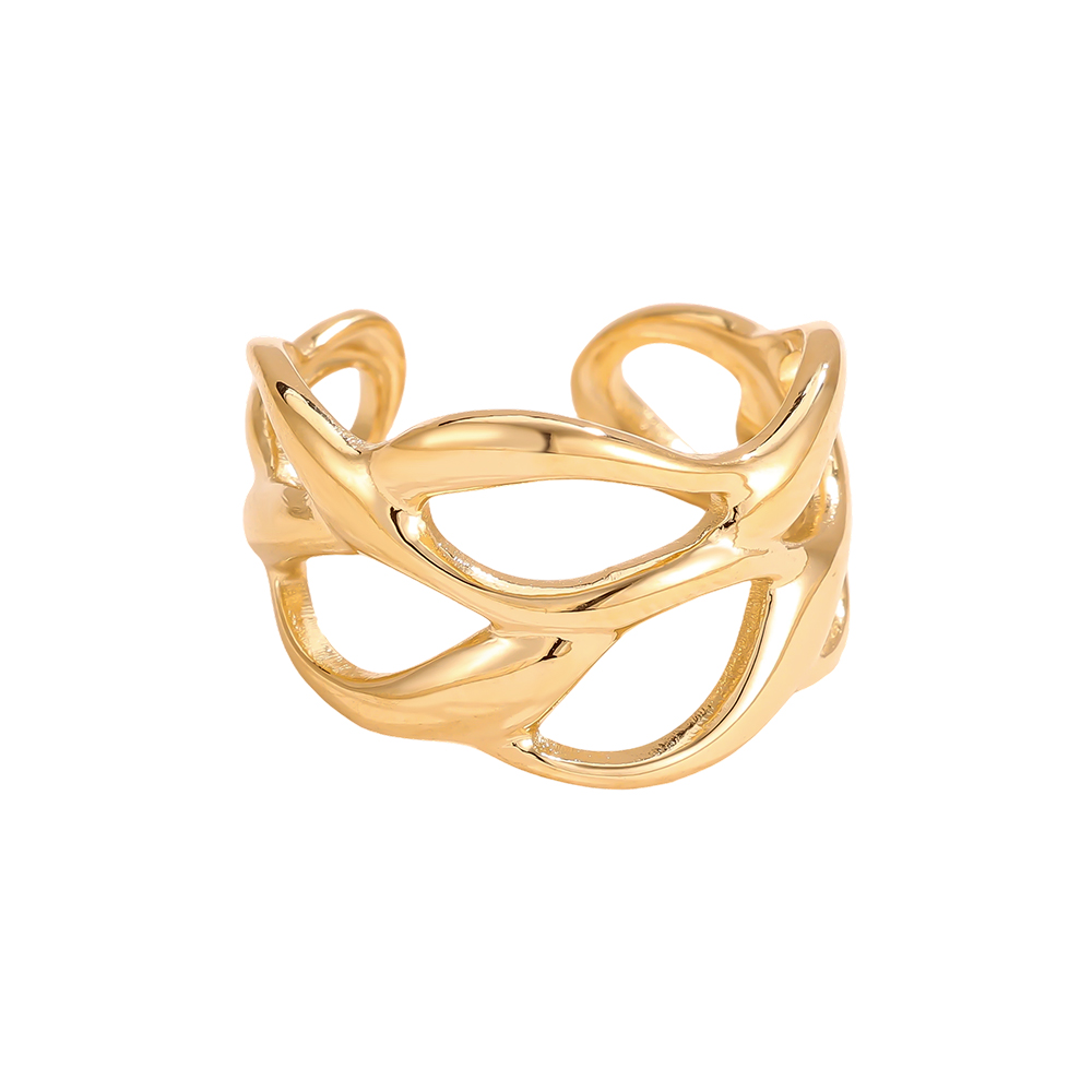 Verstellbarer lockeres Netz Edelstahl Ring        