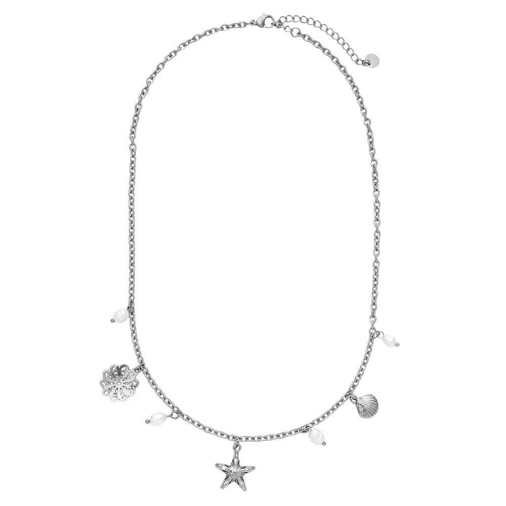 42cm Pretty Ocean And Pearl Edelstahl Halskette  