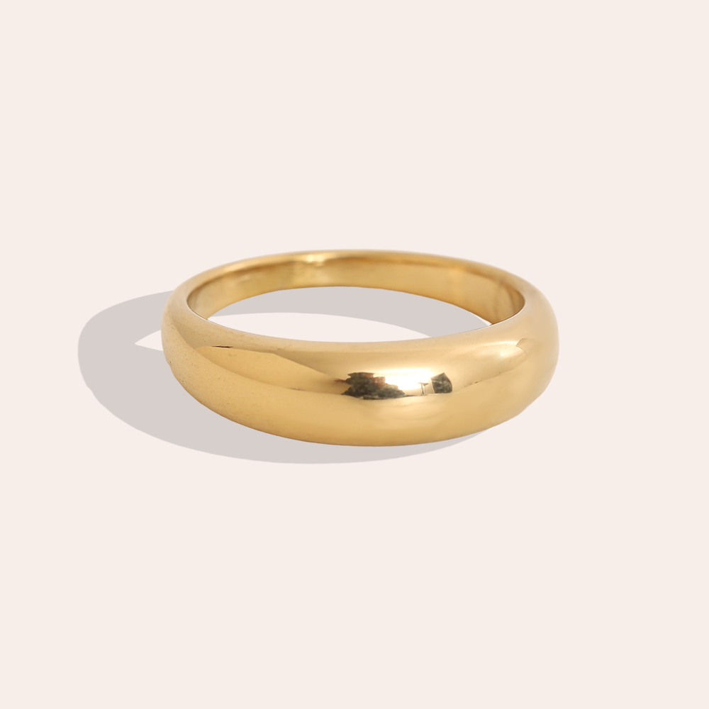Minimalistischer Edelstahl Ring 