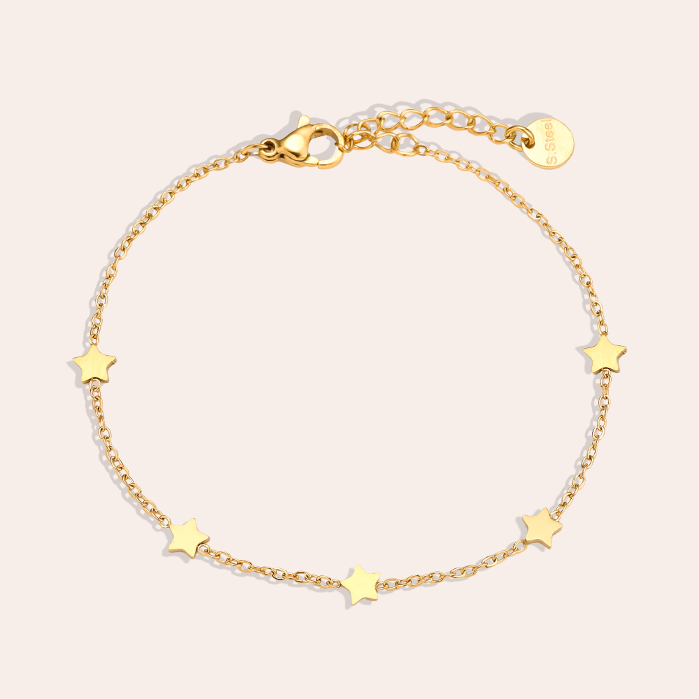 17cm Mini Stars Chain Edelstahl Armkette    