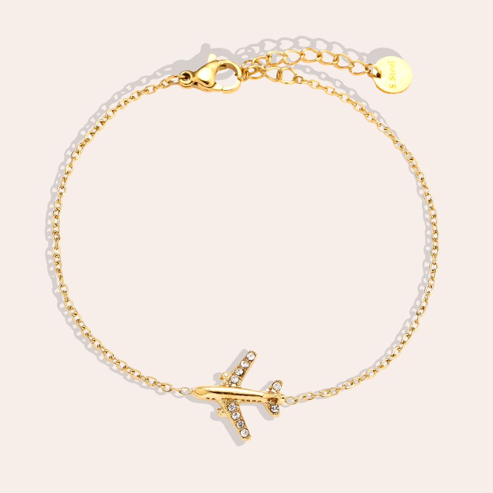 17cm Diamond Airplane Edelstahl Armkette    