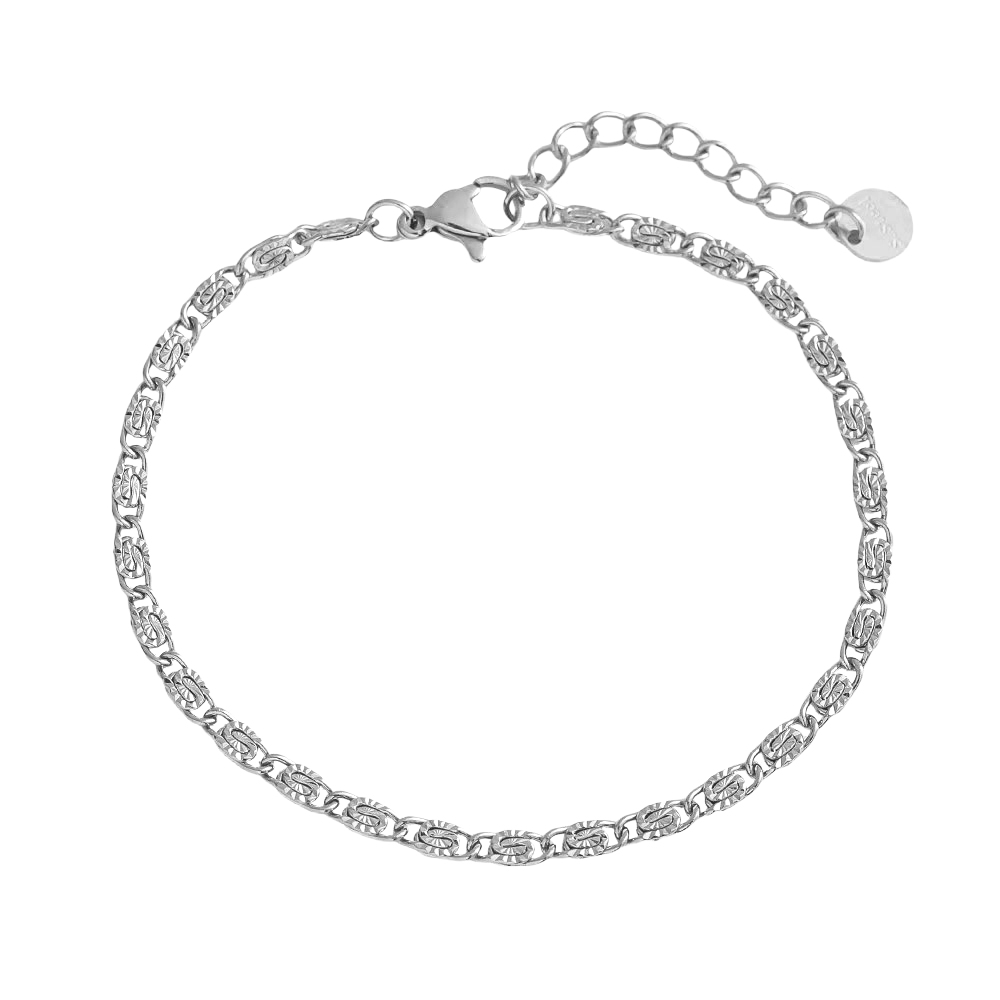 Edelstahl Armkette 17cm Casual Chain