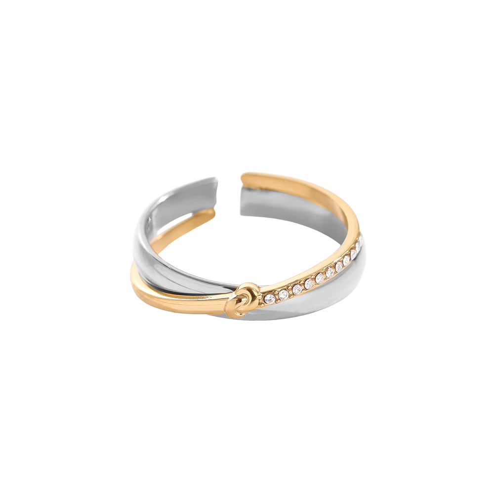 X Style Diamond Edelstahl Ring     