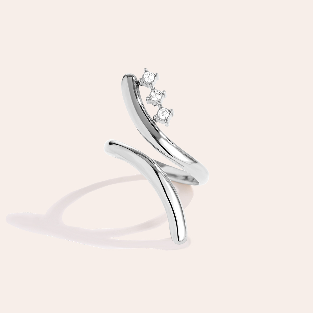 Pretty Nice Diamond Edelstahl Ring           