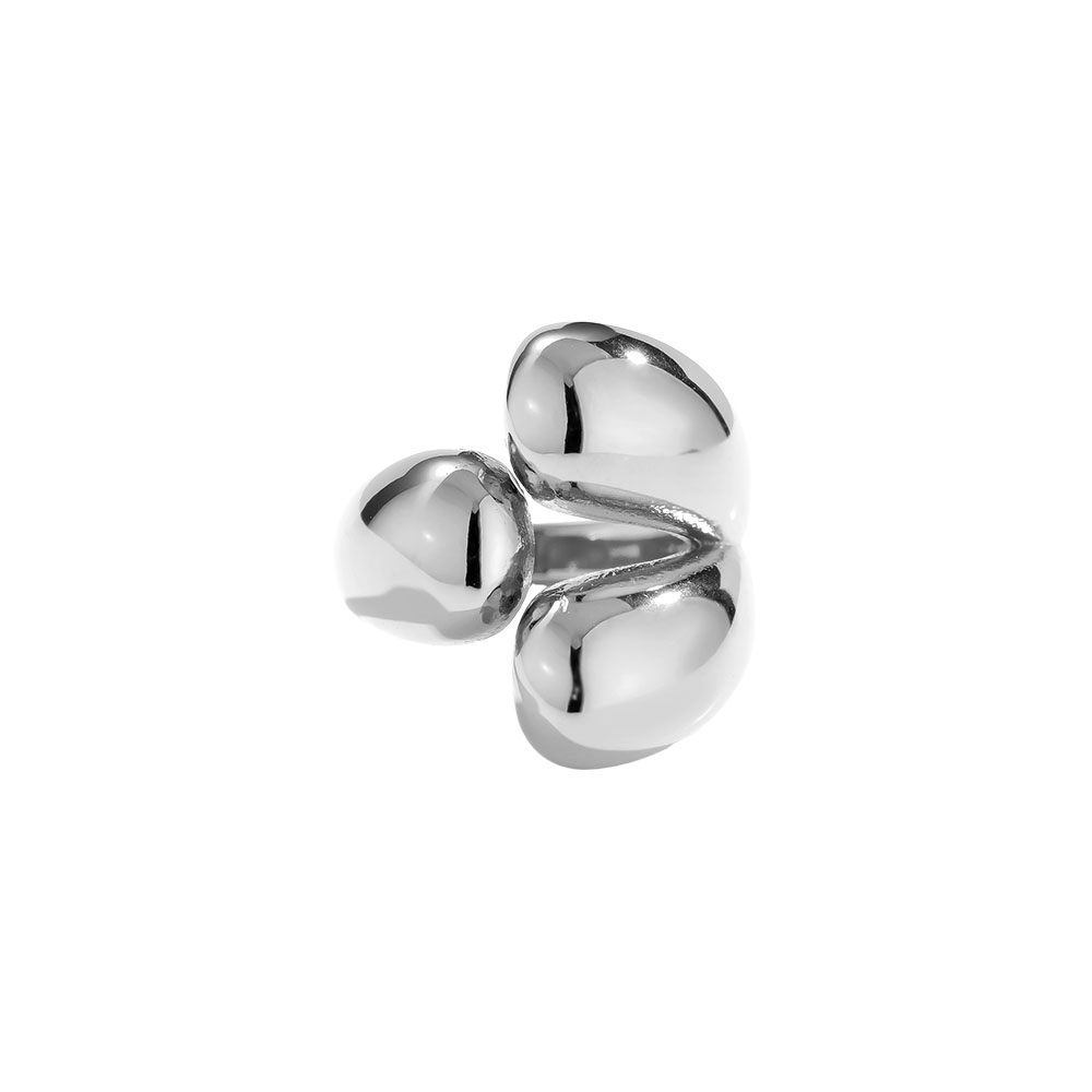 Three Drops Edelstahl Ring