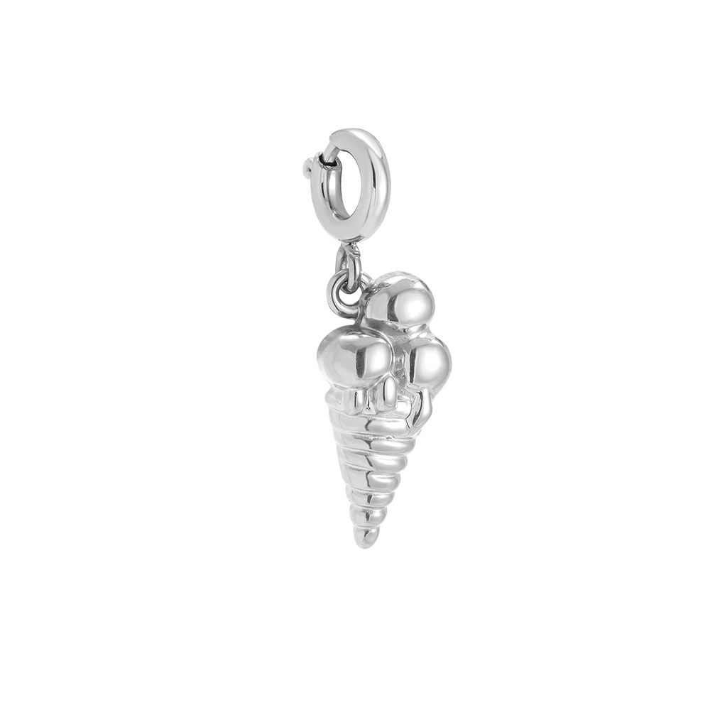 23mm Spring Clasp Ice Cream Edelstahl Pendant      