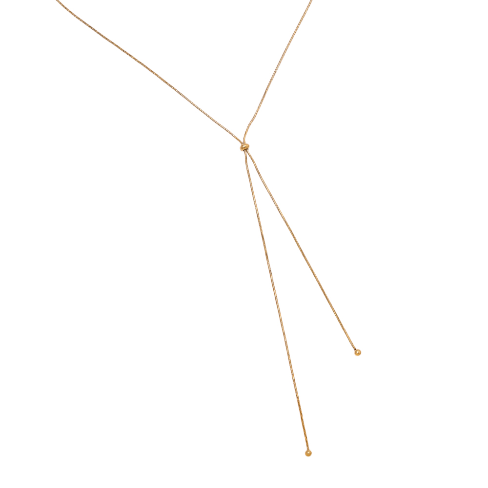 90cm Adjustable Chain Edelstahl Halskette    