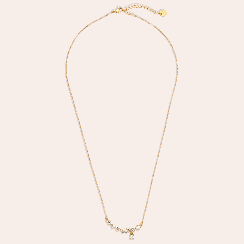 Edelstahl Halskette 39cm Perfect Smiling Diamond