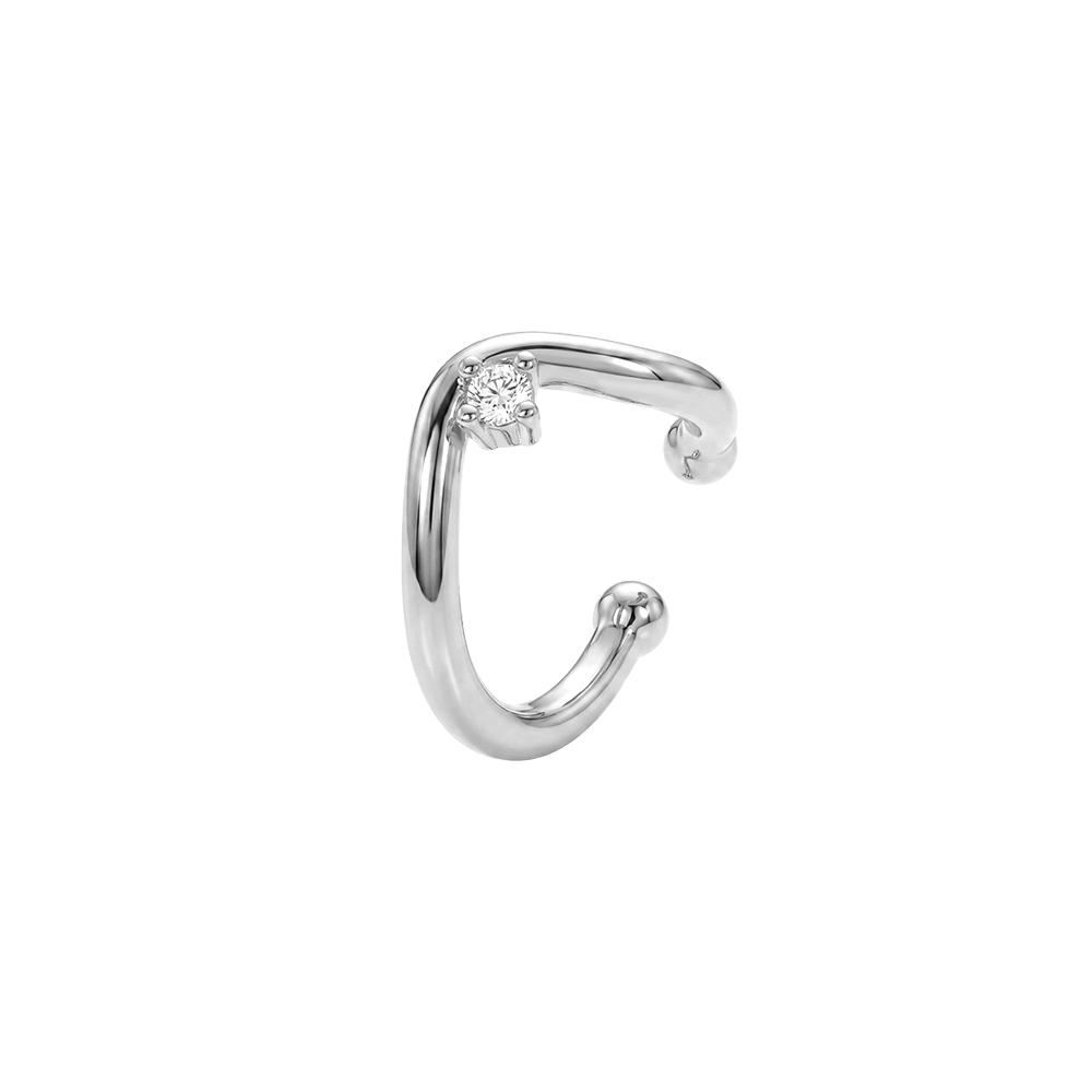 15mm Kleine Tropfen Zirkonia Vergoldete Ear-cuffs