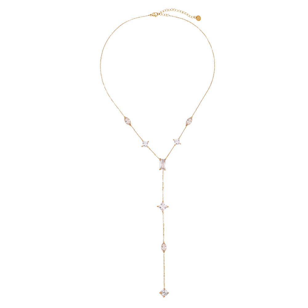 39cm Pro Cube Diamond Edelstahl Halskette       