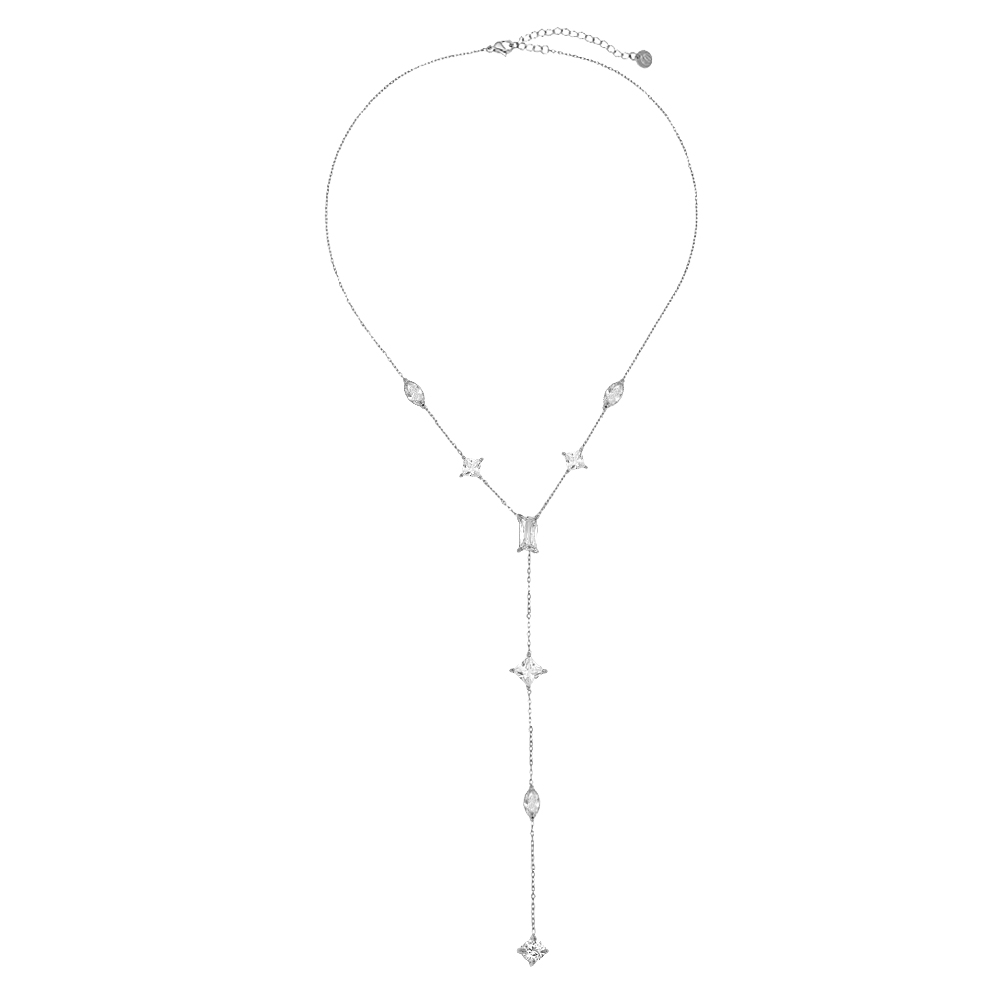 39cm Pro Cube Diamond Edelstahl Halskette       