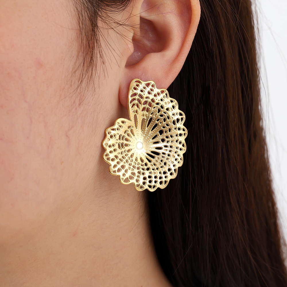 45mm Nice Conch Edelstahl Ohrringe   