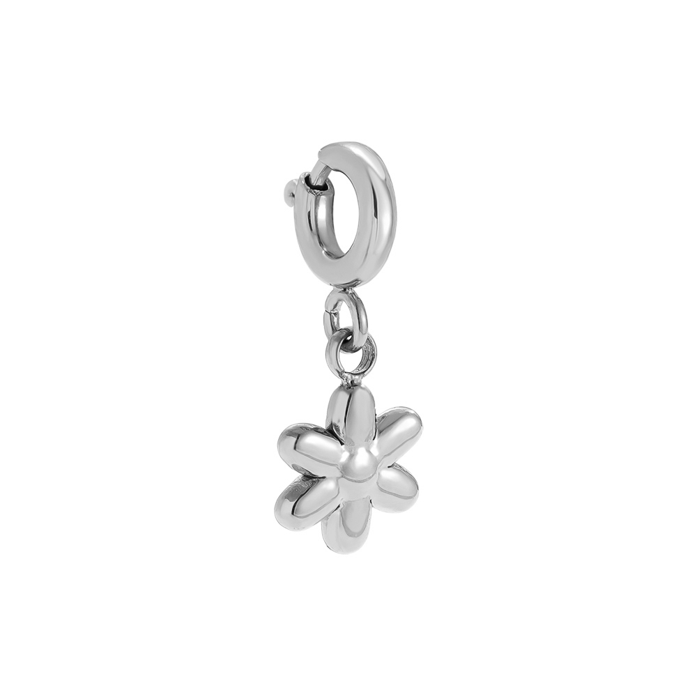 10.4mm Spring Clasp Little Flower Edelstahl Pendant 10.4mm Spring Clasp Little Flower Edelstahl Pendant